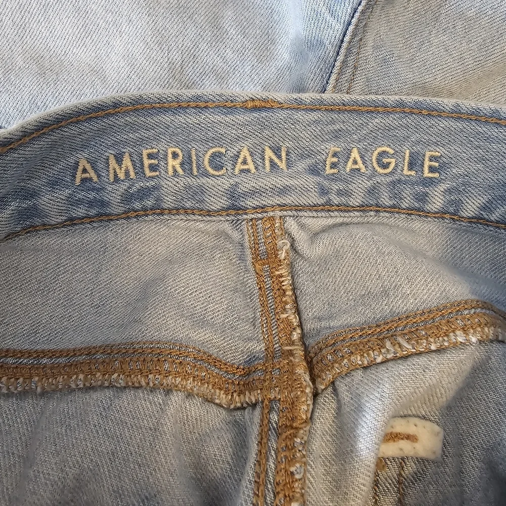American Eagle Outfitters Higjest Rise Baggy Light Blue Denim Shorts